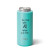 Custom Swig 12 oz. Skinny Matte Can Cooler - Matte Aqua