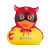 Custom Halloween Devil Rubber Duck