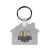 Custom House Key Fob, Full Color Digital - Clear