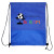Custom Wave NW Drawstring Backpack, Full Color Digital - Blue