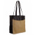Custom NW Business Tote Bag, Full Color Digital - Black/Tan