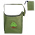Custom RPET Fold-Away Sling Bag, Full Color Digital - Olive Green