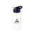 Custom Halcyon 20 oz. Sports Bottle with Flip Straw Lid, Full Color Digital - White