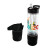 Custom 17 oz. Co-Poly Bottle with Cooling Towel, Full Color Digital - Black