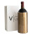 Custom Vinglace Wine Bottle Insulator, Full Color Digital - Copper Back view with Vinglace Logo and Box