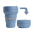Custom Stojo 16 oz. Collapsible Cup, Full Color Digital - Steel Blue