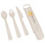 Custom Hip Reusable Utensils, Full Color Digital - Sand