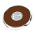 Custom Round Zinc Coaster Weight Coasters - Brown