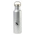 Custom Aviana Metallics Double Wall Stainless Steel Wine Bottle - 25 Oz. - Metallic Silver