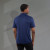Custom Men's IZU EVERYTHING PERFORMANCE Eco Short Sleeve Polo - Vintage Navy - Back