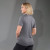 Custom Women's IZU EVERYTHING PERFORMANCE Eco Short Sleeve Polo - Charcoal - Back