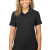 Custom Women's PALO Short Sleeve 100% Cotton Pique Polo - Black