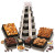  Custom Flavorful Delights Gift Tower - White Ribbon