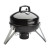 Custom Cuisinart Outdoors Vertical 16" Charcoal Smoker - Black - Water Bowl