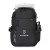 Custom Renew RPET Laptop Backpack - Black - Holding Laptop