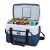 Custom Igloo Seadrift Coast Cooler - Navy-White - Open