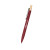 Custom Recycled Aluminum Pen With Bamboo Plunger - Burgundy