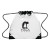 Custom Touchdown Clear EVA Drawstring Backpack - Clear/Black