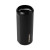 Custom CORKCICLE Slim Can Cooler - Matte Black - Back with Corkcicle Logo - Lid Off