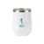 Custom CORKCICLE Stemless Wine Cup - 12 Oz.- Gloss White - Added Fee for Full Color Imprint