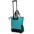 Custom Rolling Tote - Teal - Back View