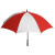 Custom Pro-Line Fiberglass Frame Golf Umbrella - Red/White