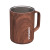 Custom CORKCICLE Coffee Mug - 16 oz.- Walnut - Top View with Lid Off
