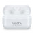 Custom iLive Truly Wireless Earbuds with Active Noise Canceling - White - Charging Case Open