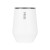 Custom MiiR Wine Tumbler Gift Set - White Powder - Back View with MiiR Logo