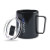 Custom MiiR TruEnamel Camp Cup - 12 Oz. - Black  - Lid Off