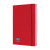 Custom Moleskine Hard Cover Ruled Large Expanded Notebook - Scarlet Red - Side View