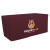 Custom 6' Fitted Table Throw - Burgundy