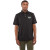 Custom Men's STITCH Solid Short Sleeve Pique Polo - Black