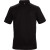 Custom Men's STITCH Solid Short Sleeve Pique Polo - Black - Back