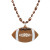 Football Medallion With Football Beads with Logo