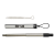 Custom Collapsible Stainless Steel Straw Set with Silicone Mouthpiece - Black