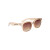 Custom Zander Recycled Frame Sunglasses - Translucent Champagne with Brown