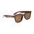 Custom Zander Recycled Frame Sunglasses - Translucent Brown with Brown