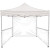 Custom 10' Square Tent W/ One Full Wall & Two Half Walls - Blank