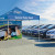 Custom 10' Heavy Duty Tent with One Full Double Sided Wall - In Use