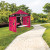 Custom 10' Heavy Duty Tent with Three Full Double Sided Walls - In Use