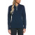 Custom Ladies' Clubhouse Mock Pullover - Black Iris Blue