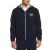 Custom Full Zip Hooded Wind Jacket - Peacoat Navy
