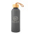 Custom 25 Oz. Blaire Recycled Aluminum Bottle With Bamboo Lid - Gray