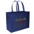 Custom Non-Woven Value Budget Tote - Sparkle Imprint - Royal Blue