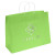 Brite Vogue Shopping Bag 16 x 12 - Foil Print - Lime Green