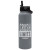 The Goliath - Custom 33 oz Extra Large Stainless Steel- Screw Cap Flip Straw Lid - Gray