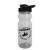 The Trainer - Custom 24 oz. Clear Sports Bottle with Drink Thru Lid - Black Lid