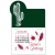 Imprinted Press-N-Stick Calendar - Cactus