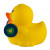 Custom Weight Lifter Rubber Duck - Side
